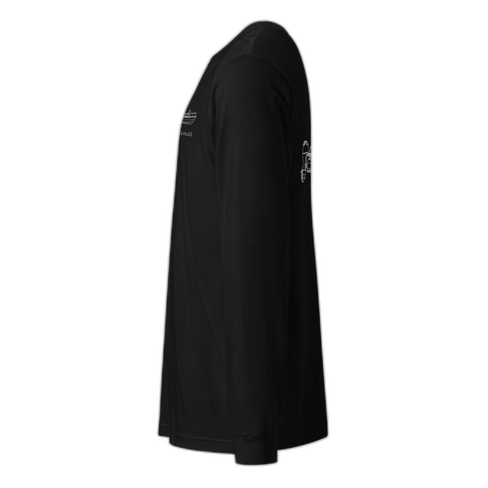 Custom powerboat technical drawing long sleeve - mockup 8