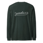 Custom powerboat technical drawing long sleeve - mockup 10