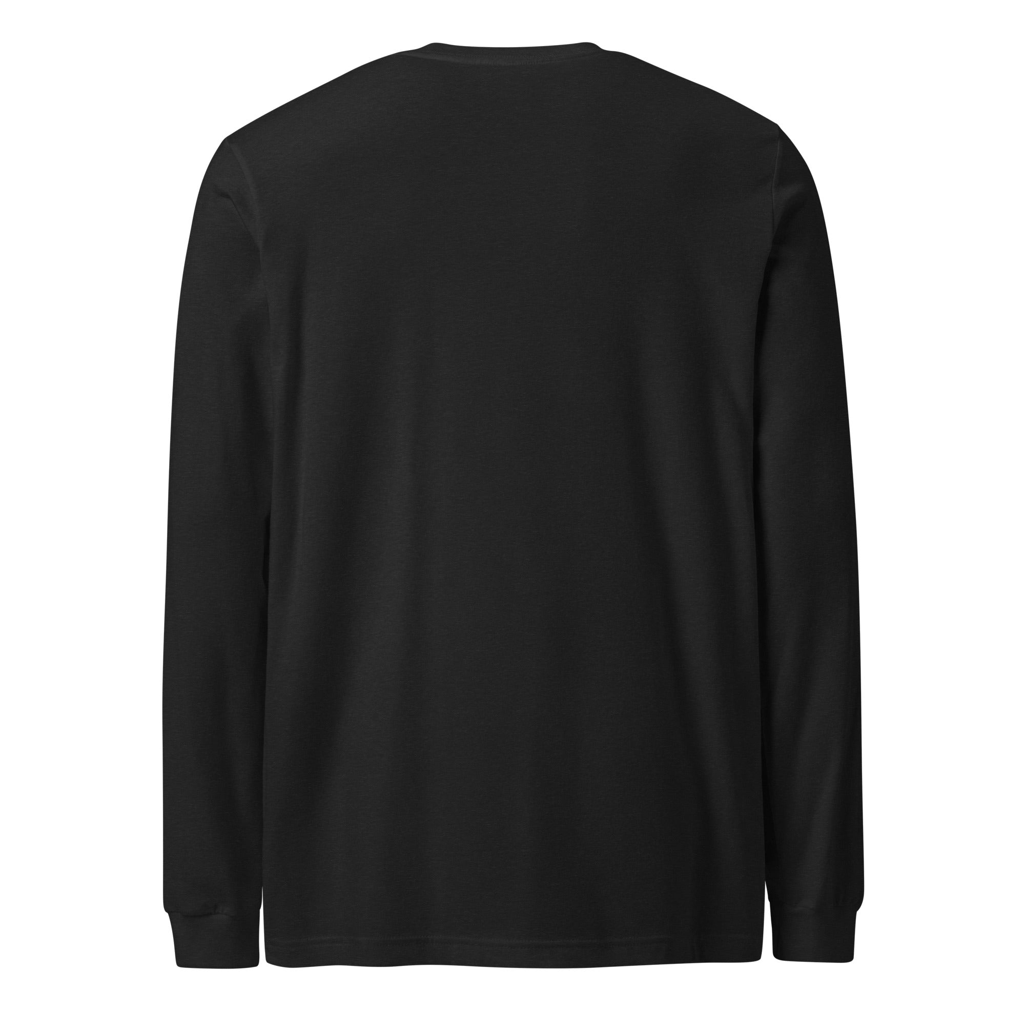 Port Long Sleeve | Custom Powerboat Shirt in Heather Grey - back (blank)