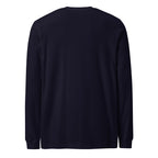 Port Long Sleeve | Custom Powerboat Shirt in French Navy - back (blank)