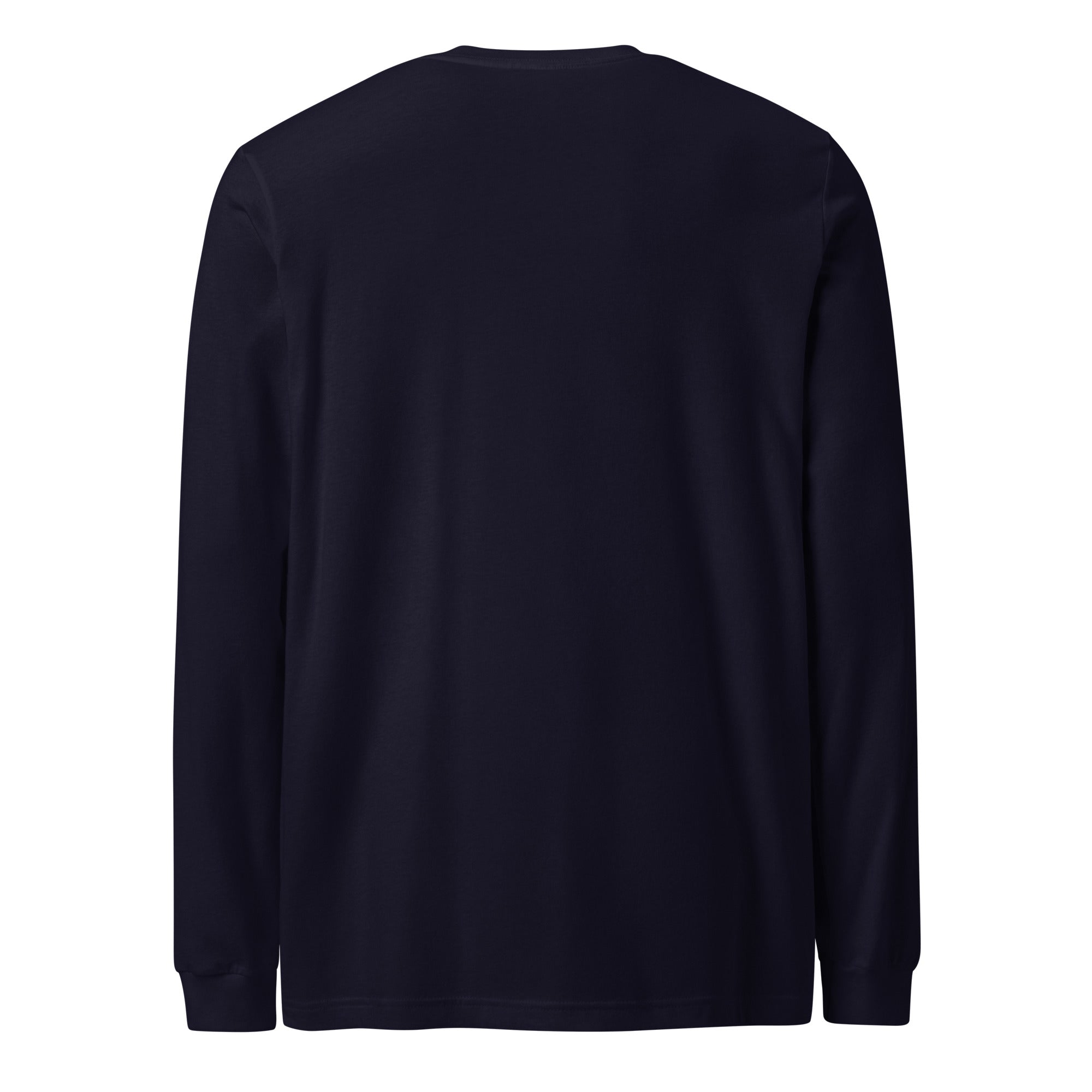 Port Long Sleeve | Custom Powerboat Shirt in French Navy - back (blank)