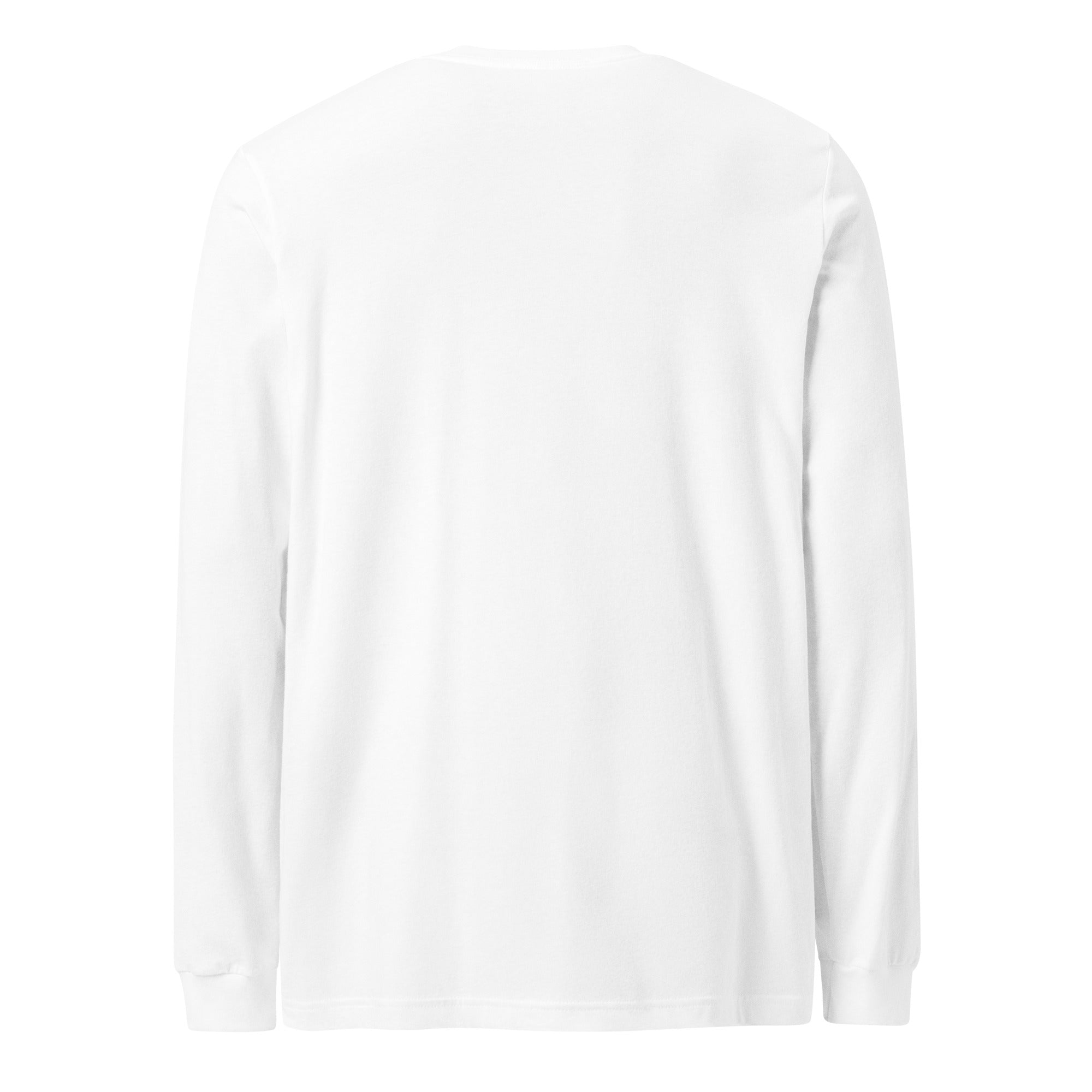 Port Long Sleeve | Custom Powerboat Shirt in White - back (blank)