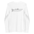 Stern Powerboat Long Sleeve Shirt in White - back design