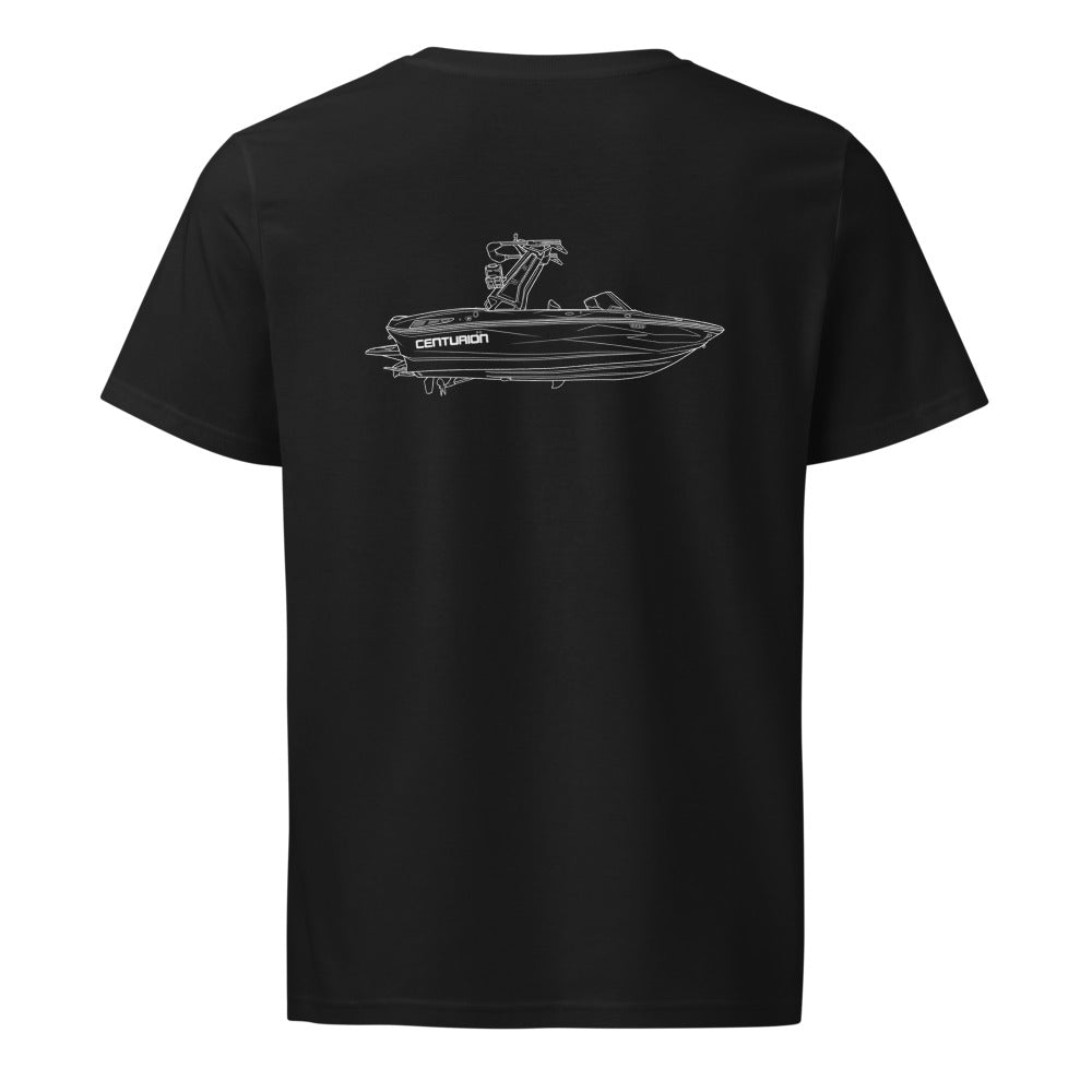 Centurion Ri230 powerboat shirt in Black - back design