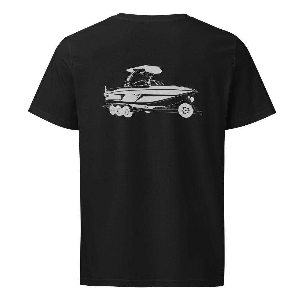 Tige RZX powerboat shirt in Black - back design