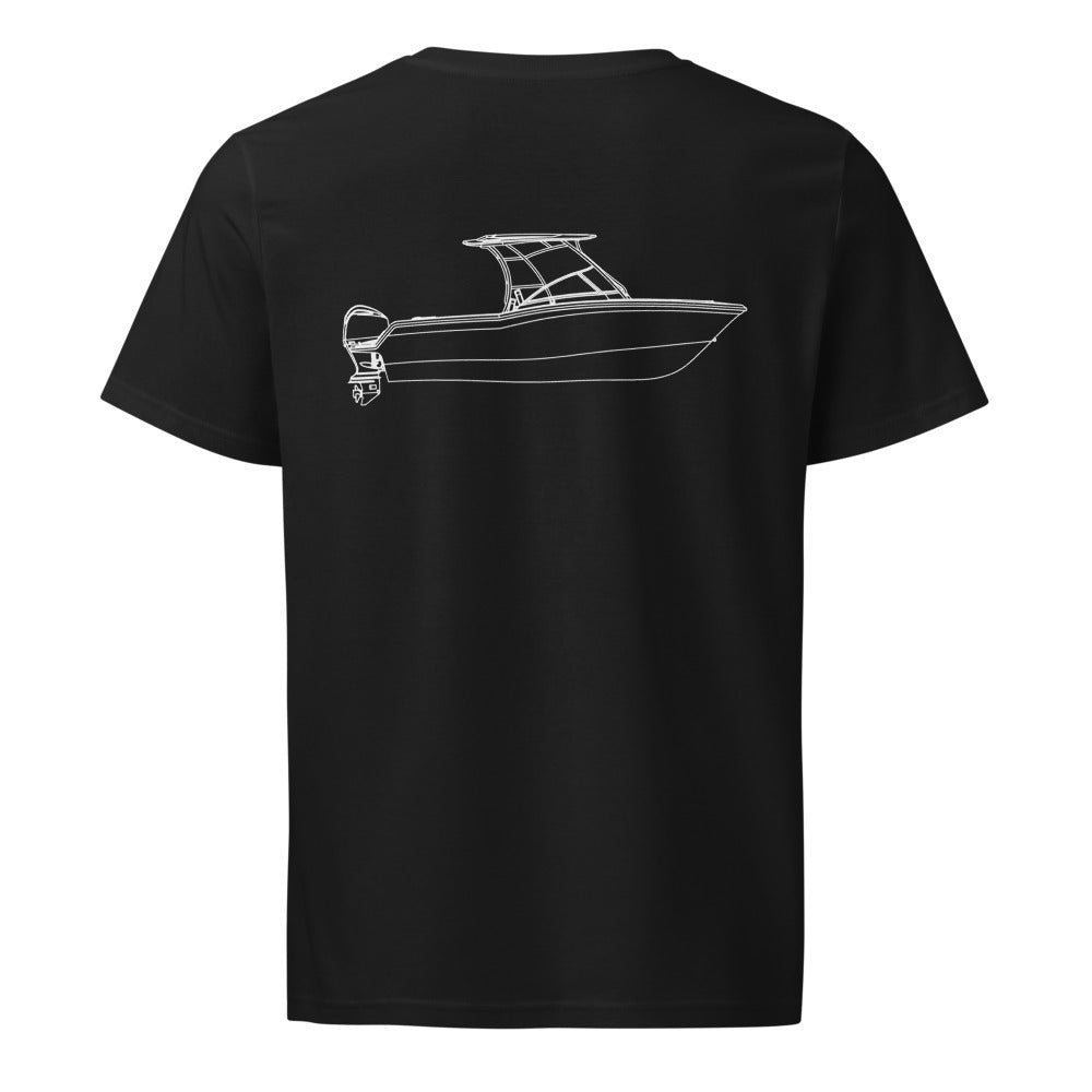 Grady-White Freedom 235 powerboat shirt in Black - back design