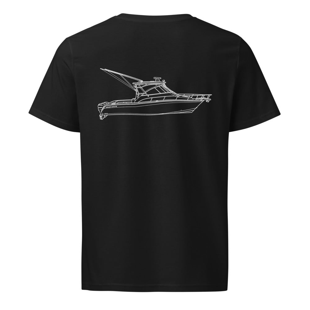 Grady-White Express 360 powerboat shirt in Black - back design