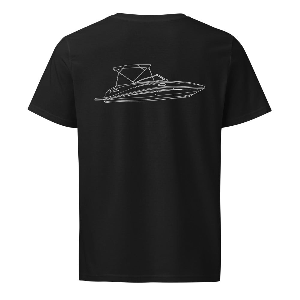 Sea Ray Sundeck 260 powerboat shirt in Black - back design