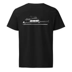 Grand Banks 54 powerboat shirt in Black - back design