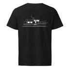 American Tug 365 powerboat shirt in Black - back design