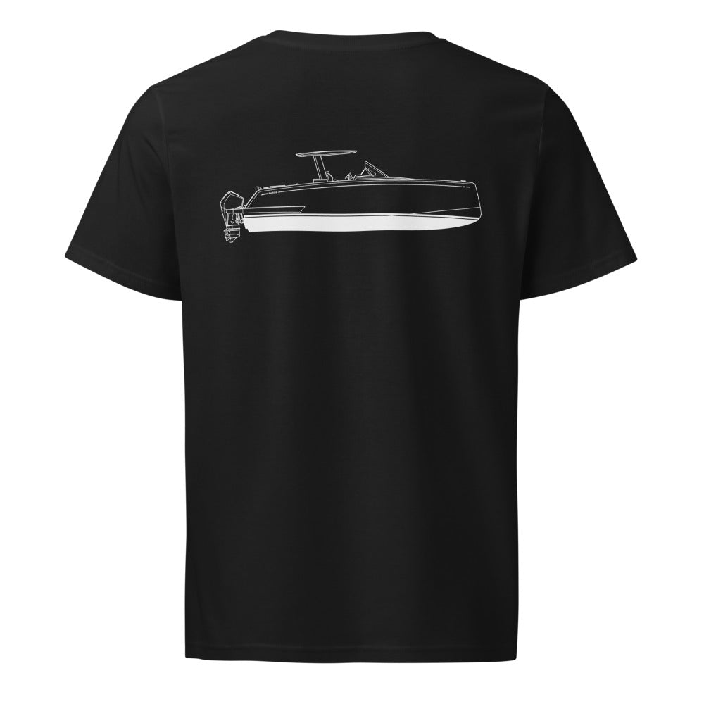 Pardo 38 powerboat shirt in Black - back design