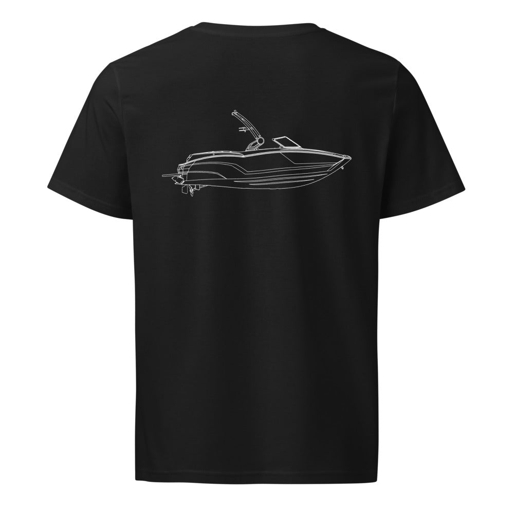 MasterCraft NXT21 powerboat shirt in Black - back design