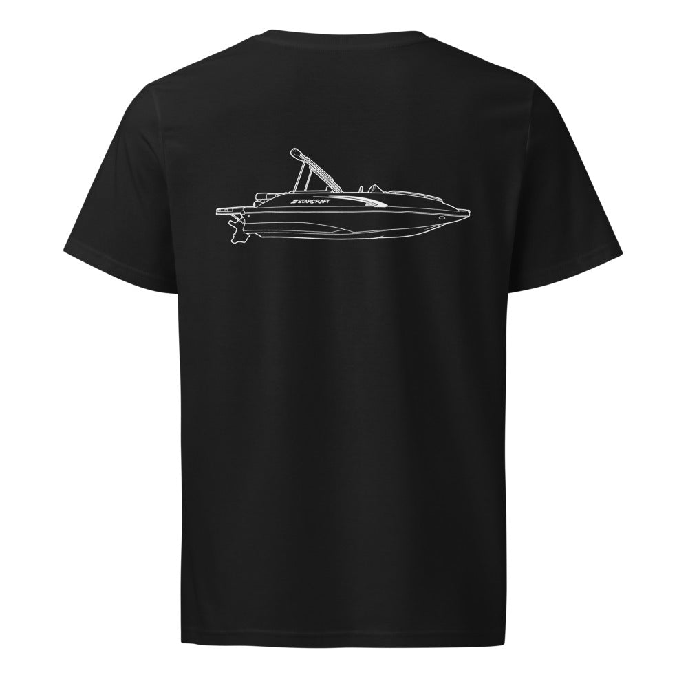 Starcraft Starstep 220 powerboat shirt in Black - back design