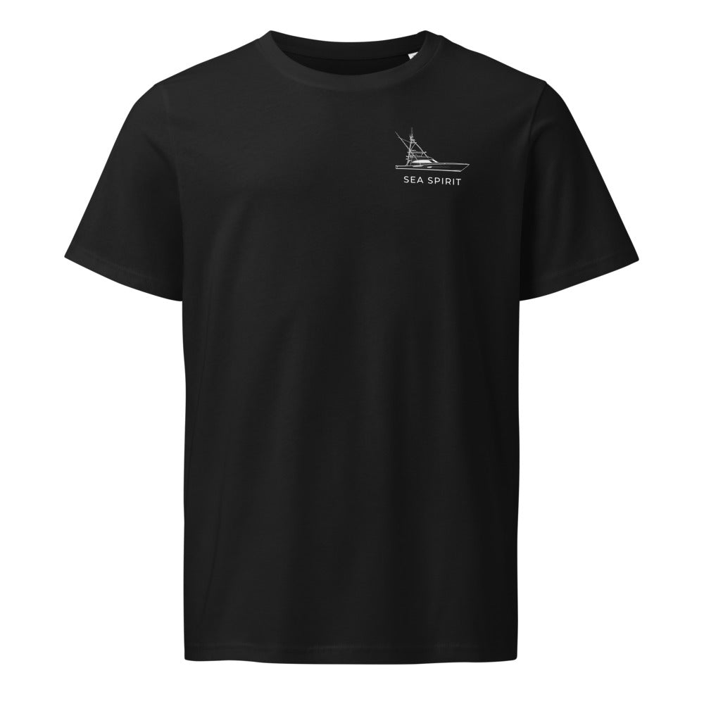 Viking 82 powerboat shirt in Black - front design