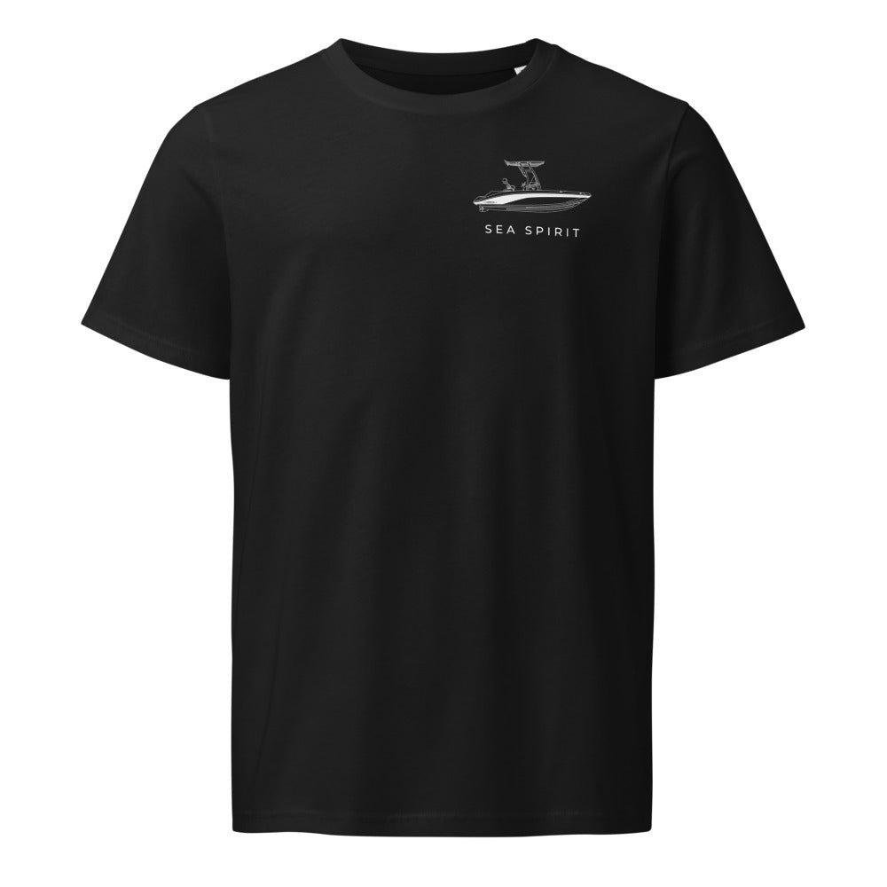 Yamaha 190FSH Sport powerboat shirt in Black - front design