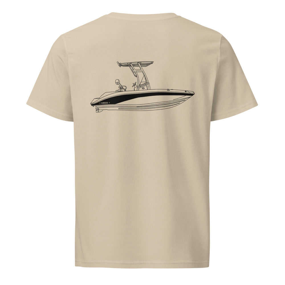 Yamaha 190FSH Sport powerboat shirt in Desert Dust - back design