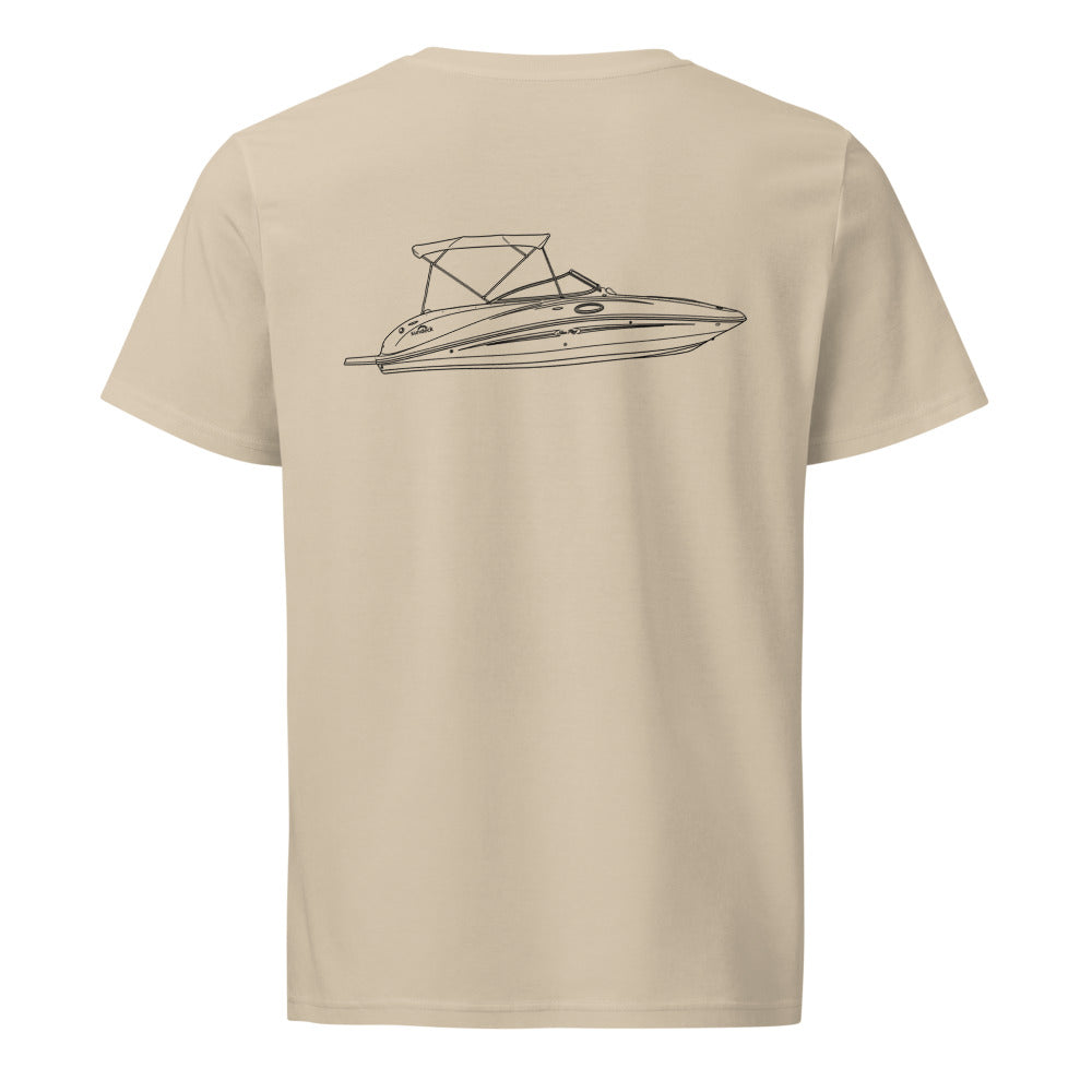 Sea Ray Sundeck 260 powerboat shirt in Desert Dust - back design