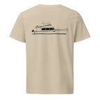 Grand Banks 54 powerboat shirt in Desert Dust - back design