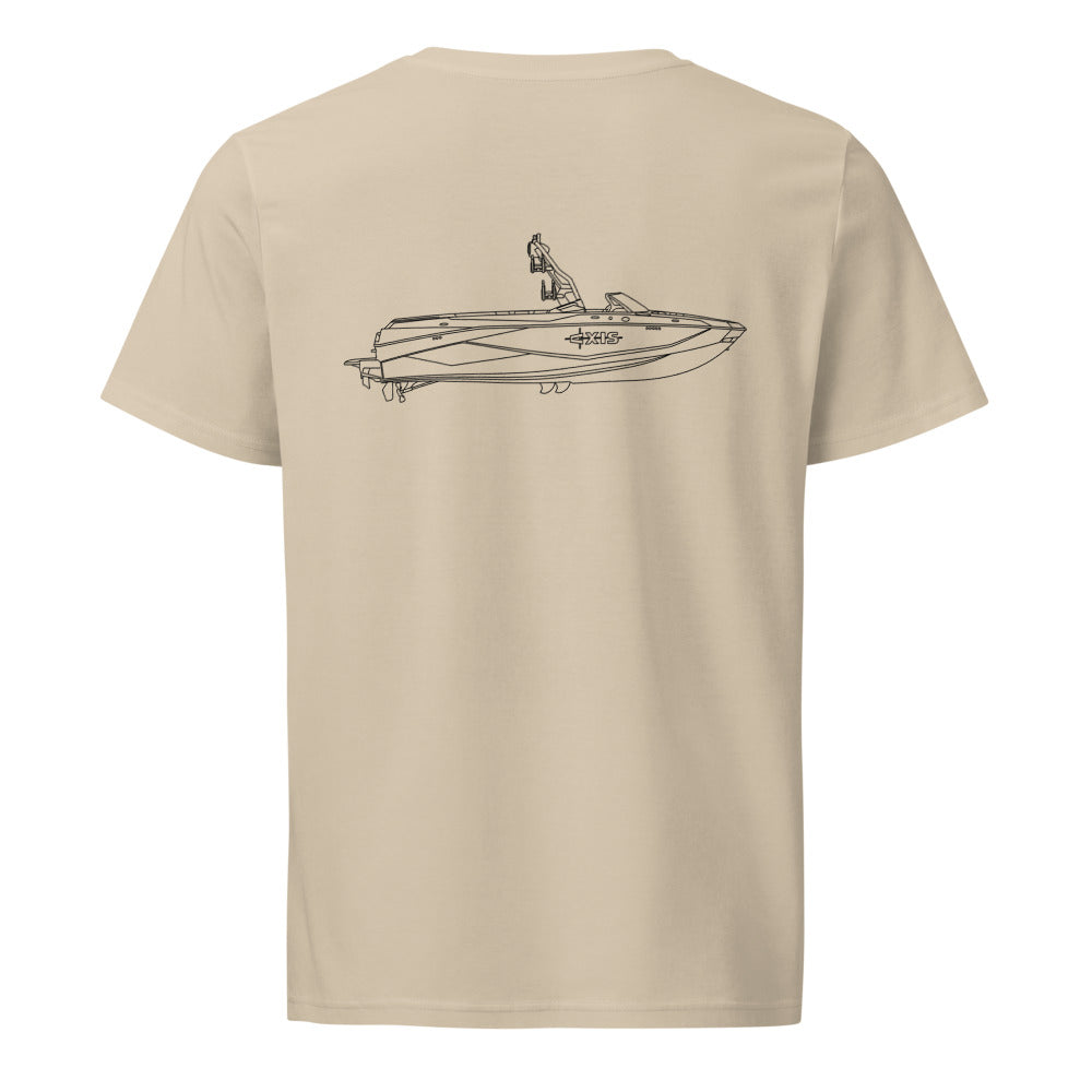 Axis T250 powerboat shirt in Desert Dust - back design