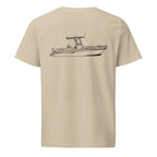 Grady-White 226 powerboat shirt in Desert Dust - back design