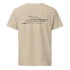 Carver 41 Cockpit Motor Yacht powerboat shirt in Desert Dust - back design