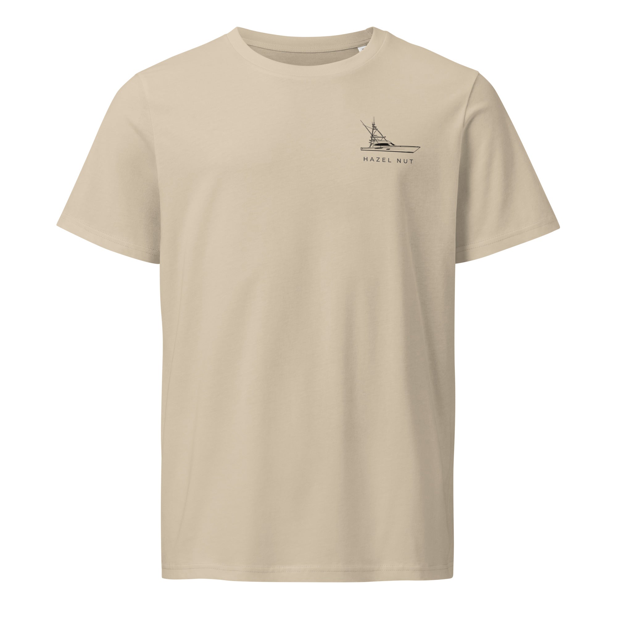 Custom powerboat technical drawing t-shirt - front