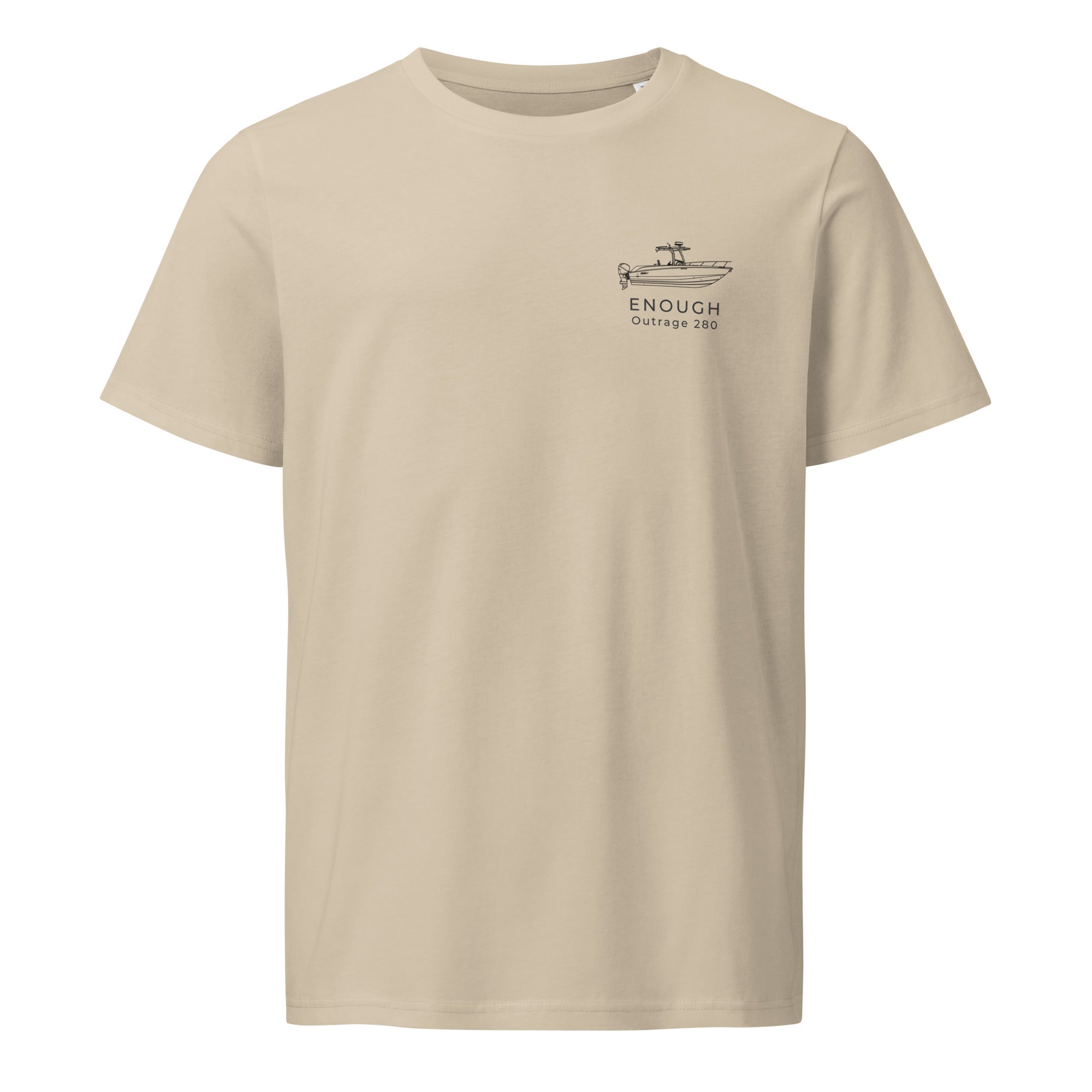 Custom powerboat technical drawing t-shirt - front