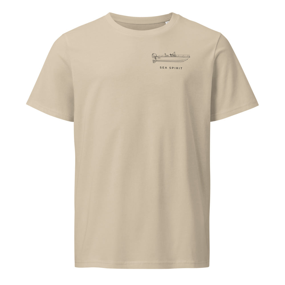 Port Tee | Custom Powerboat Shirt in Desert Dust - front print