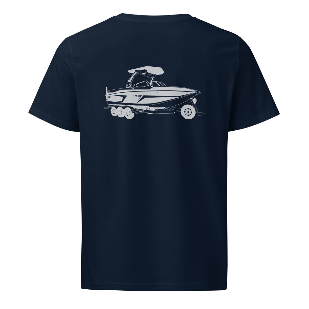 Tige RZX powerboat shirt in French Navy - back design