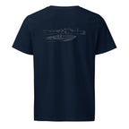Donzi 22 Classic powerboat shirt in French Navy - back design