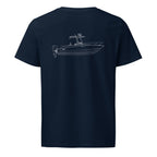 Boston Whaler 280 Outrage powerboat shirt in French Navy - back design