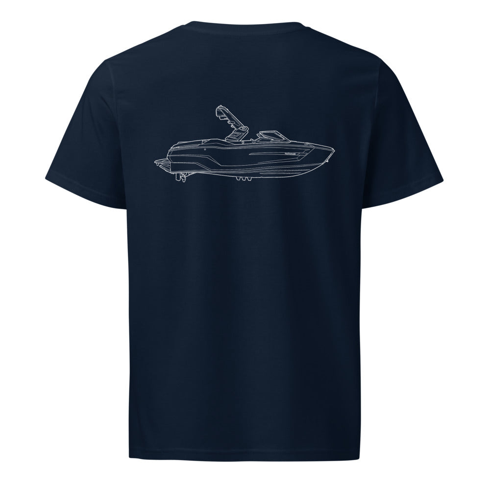 MasterCraft X24 powerboat shirt in French Navy - back design