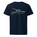 Grady-White Express 360 powerboat shirt in French Navy - back design