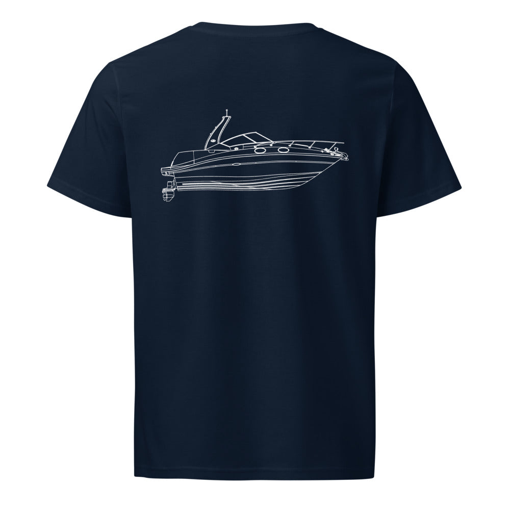 Sea Ray Sundancer 260 powerboat shirt in French Navy - back design
