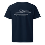 Tiara 2900 Coronet powerboat shirt in French Navy - back design
