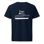 Ocean Alexander 40 Double Cabin powerboat shirt in French Navy - back design