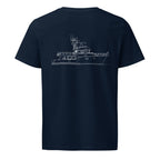 Nordhavn N60 powerboat shirt in French Navy - back design