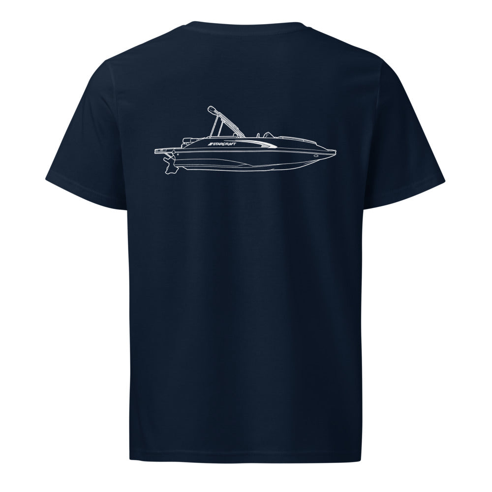 Starcraft Starstep 220 powerboat shirt in French Navy - back design