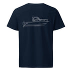 Boston Whaler 285 Conquest powerboat shirt in French Navy - back design