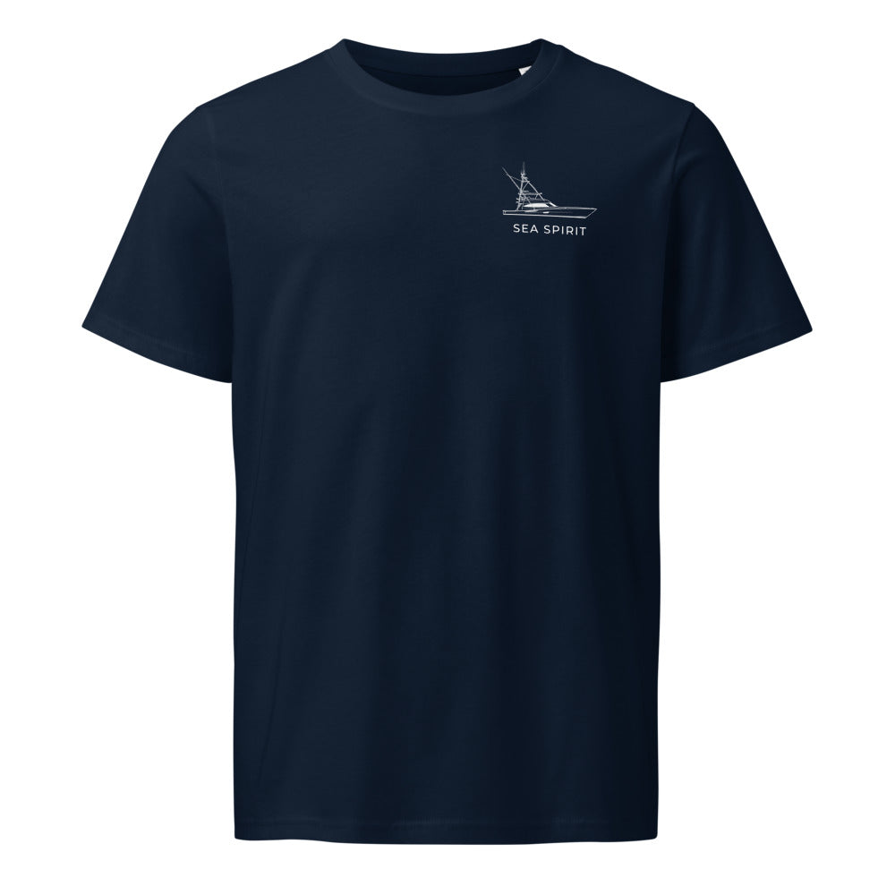 Viking 82 powerboat shirt in French Navy - front design
