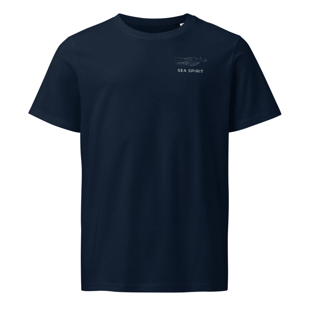 Donzi 22 Classic powerboat shirt in French Navy - front design
