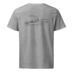 Boston Whaler Classic 17 Montauk powerboat shirt in Heather Grey - back design