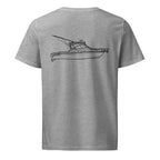 Grady-White Express 360 powerboat shirt in Heather Grey - back design
