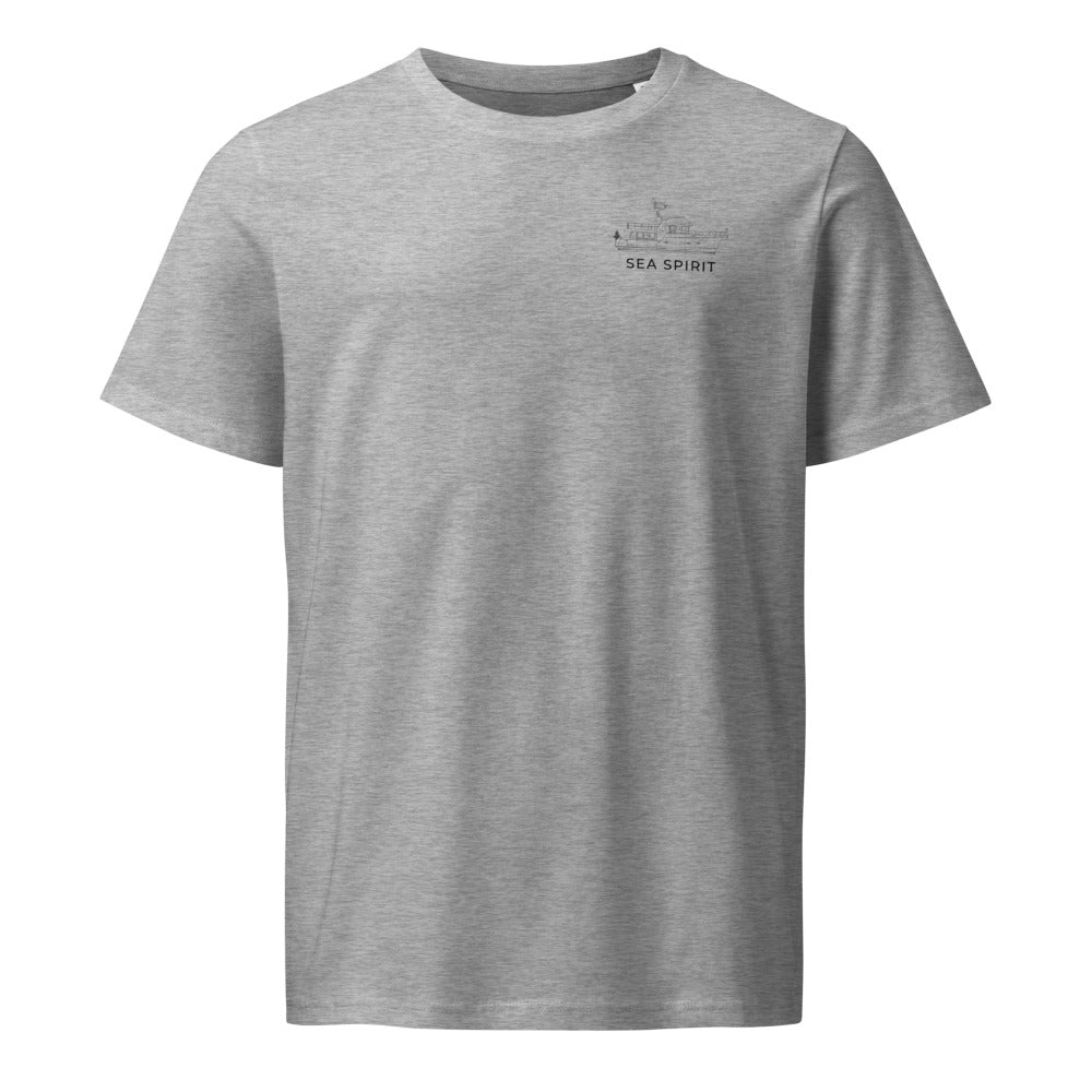 Nordhavn N47 powerboat shirt in Heather Grey - front design