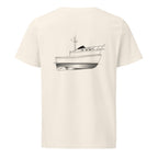 Mainship Pilot 30 powerboat shirt in Natural - back design