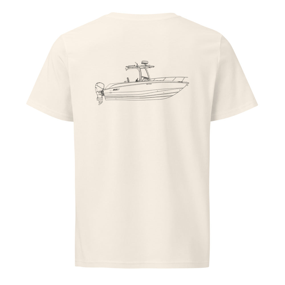 Boston Whaler 280 Outrage powerboat shirt in Natural - back design