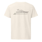 Carver 41 Cockpit Motor Yacht powerboat shirt in Natural - back design