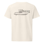Tiara 2900 Coronet powerboat shirt in Natural - back design