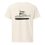 Ocean Alexander 40 Double Cabin powerboat shirt in Natural - back design