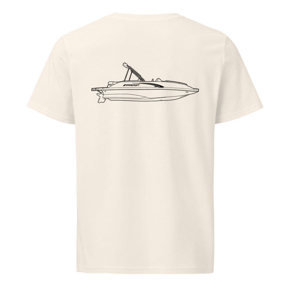 Starcraft Starstep 220 powerboat shirt in Natural - back design